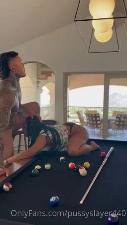Jaaden Kyrelle Takes Cock On The Pool Table