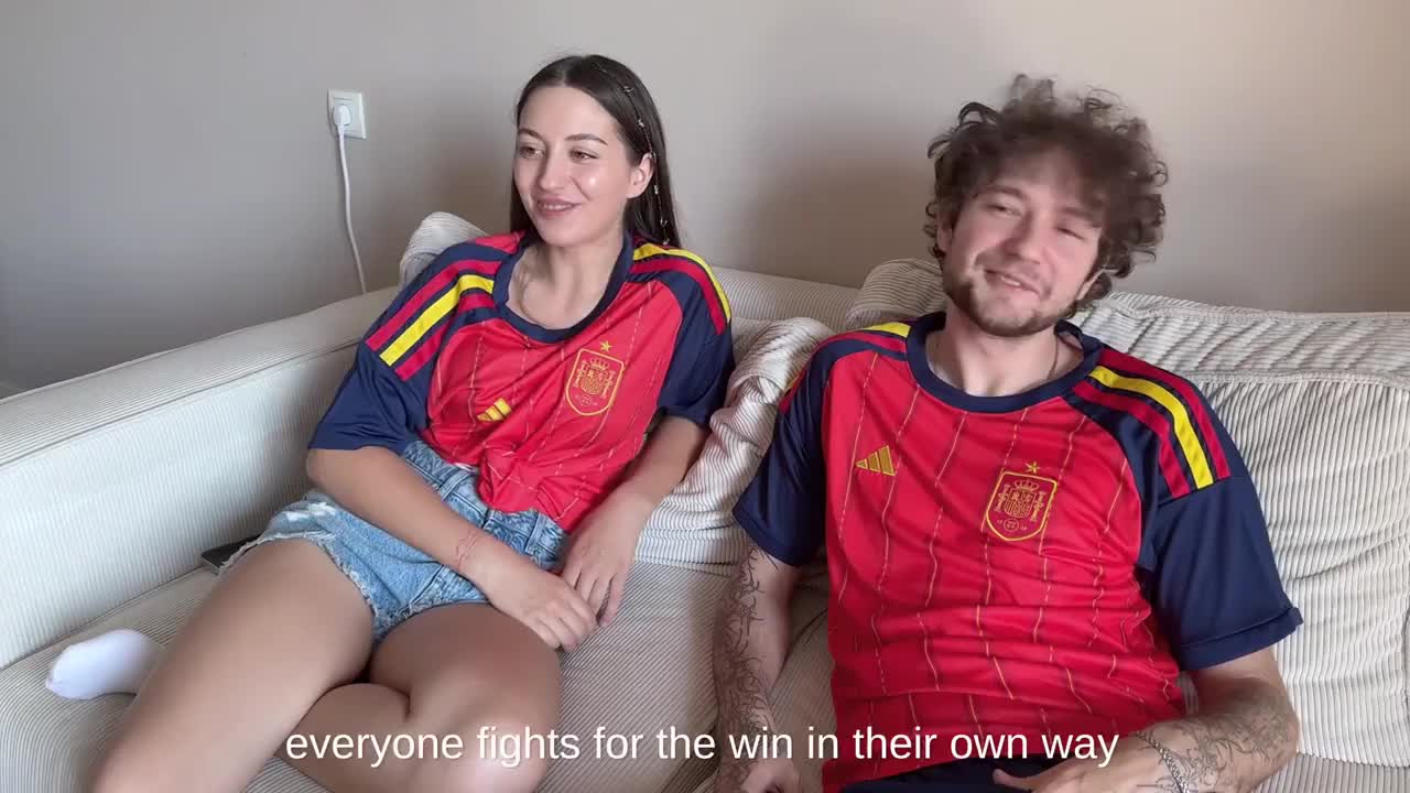 Sugary_Kitty Gets Creampied While Watching Soccer