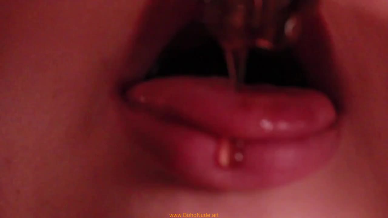 Milena Angel Drips Food All Over Herself And Then Takes A Hot Shower