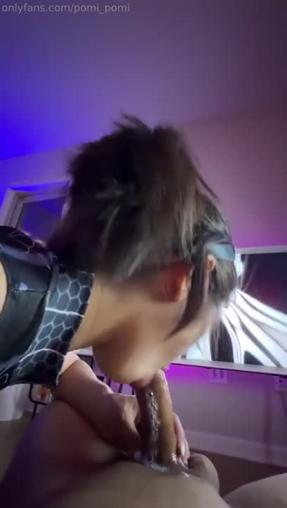 Pomi_pomi OnlyFans leaked Spidergirl Pomi_pomi Gives The Sloppiest Blowjob Then Gets Fucked on HDthot