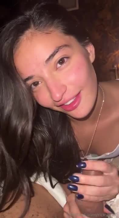 Emily Willis Cheerfully Slurps On A BBC