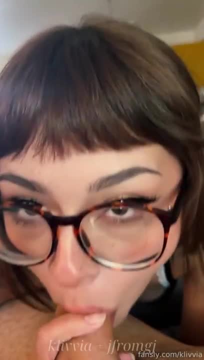 Klivvia Sensually Slurps A Cock Until It Cums In Her Mouth