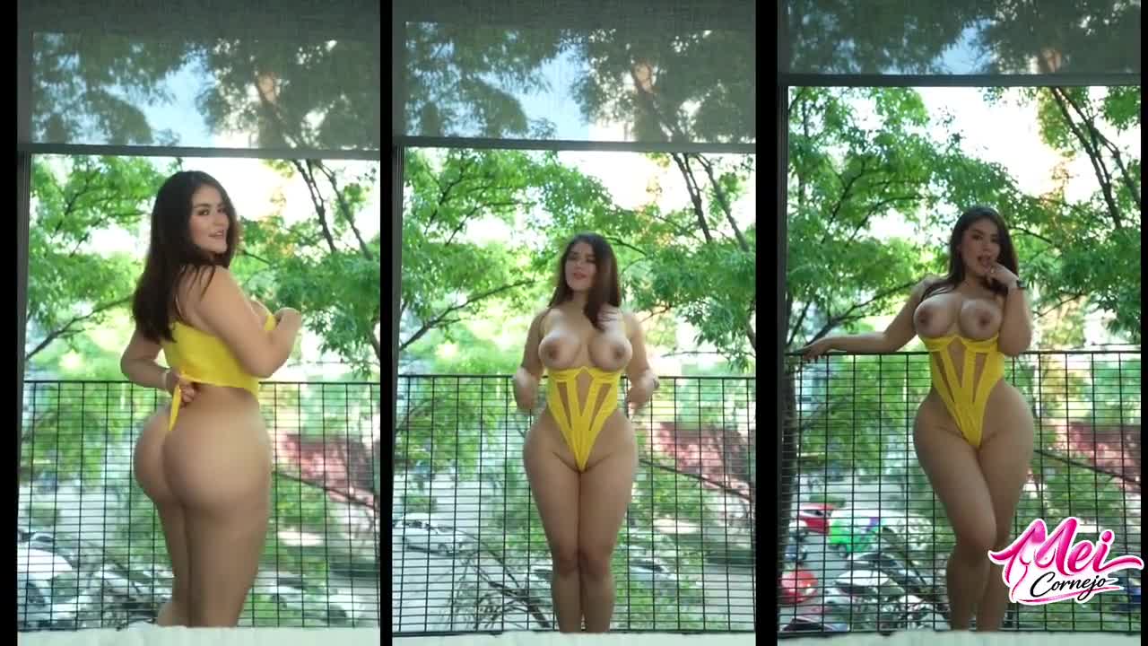 Mei Cornejo Big Booty Doggy Style Sex in The Balcony