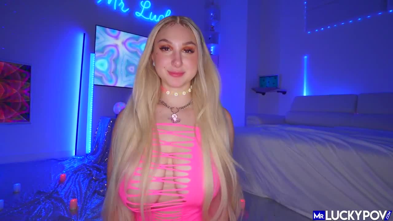 Skylar Vox Gets Pounded While Wearing A Neon Pink Suit