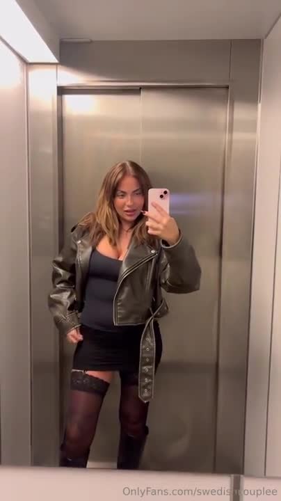 Swedishcouplee Has Sneaky Sex In The Elevator