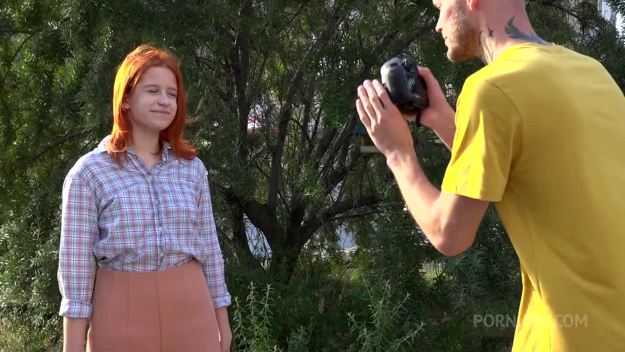 Red Louboutin Gets Her Holes Drilled By The Photographer
