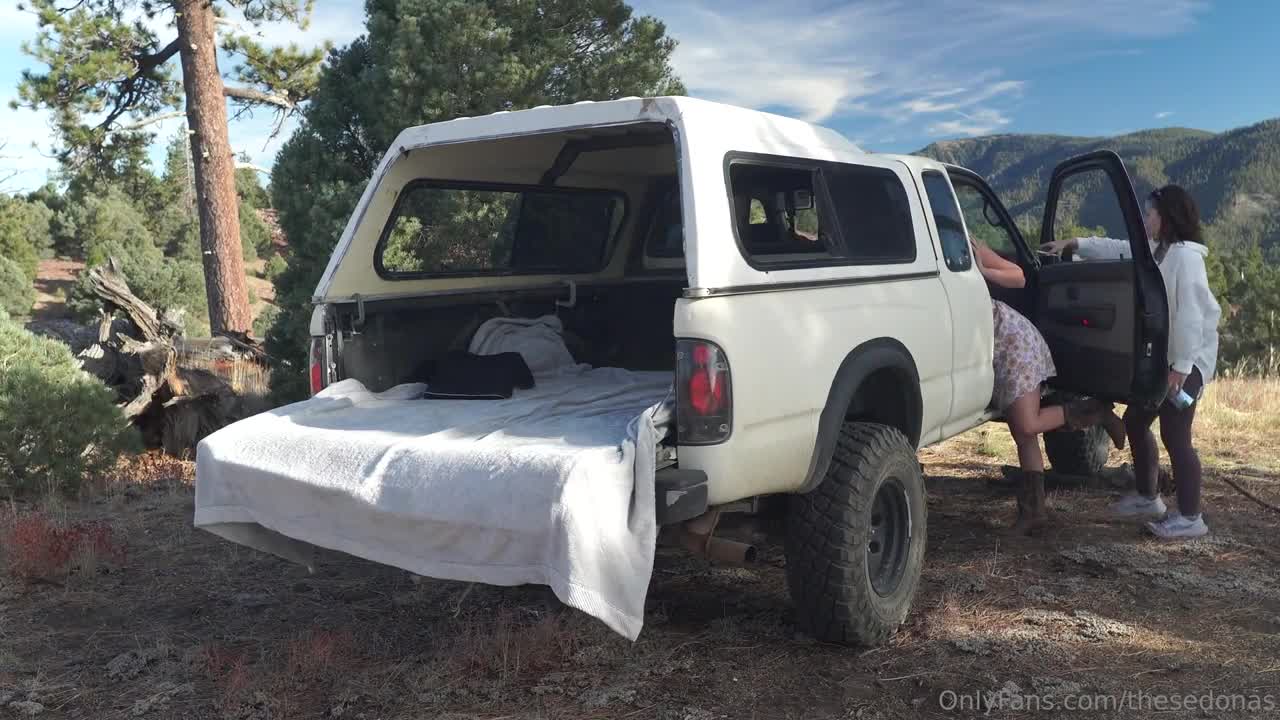 Stella Sedona Gets Banged On The Truck Outdoors