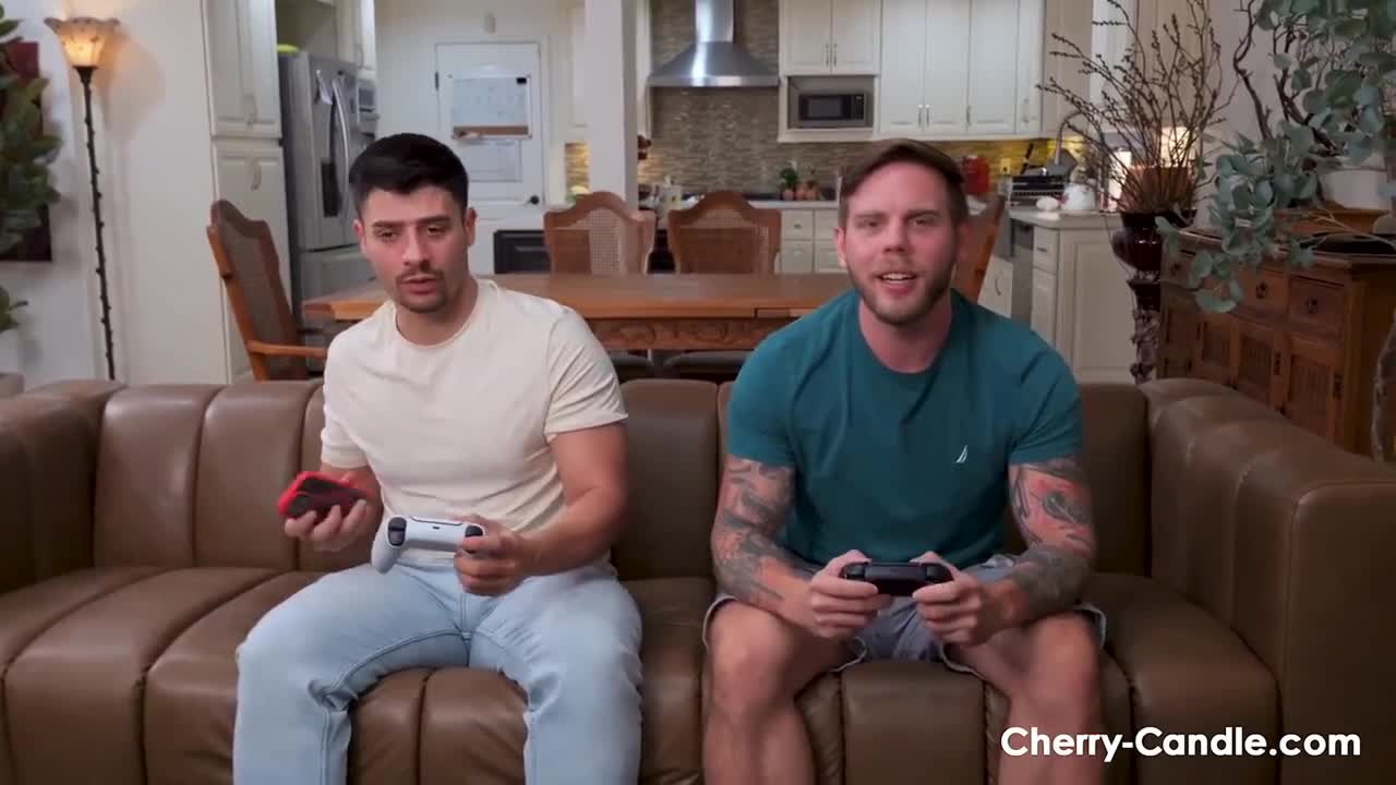 Cherry Candle Roommates Ends Gaming To DP Fuck The Redhead