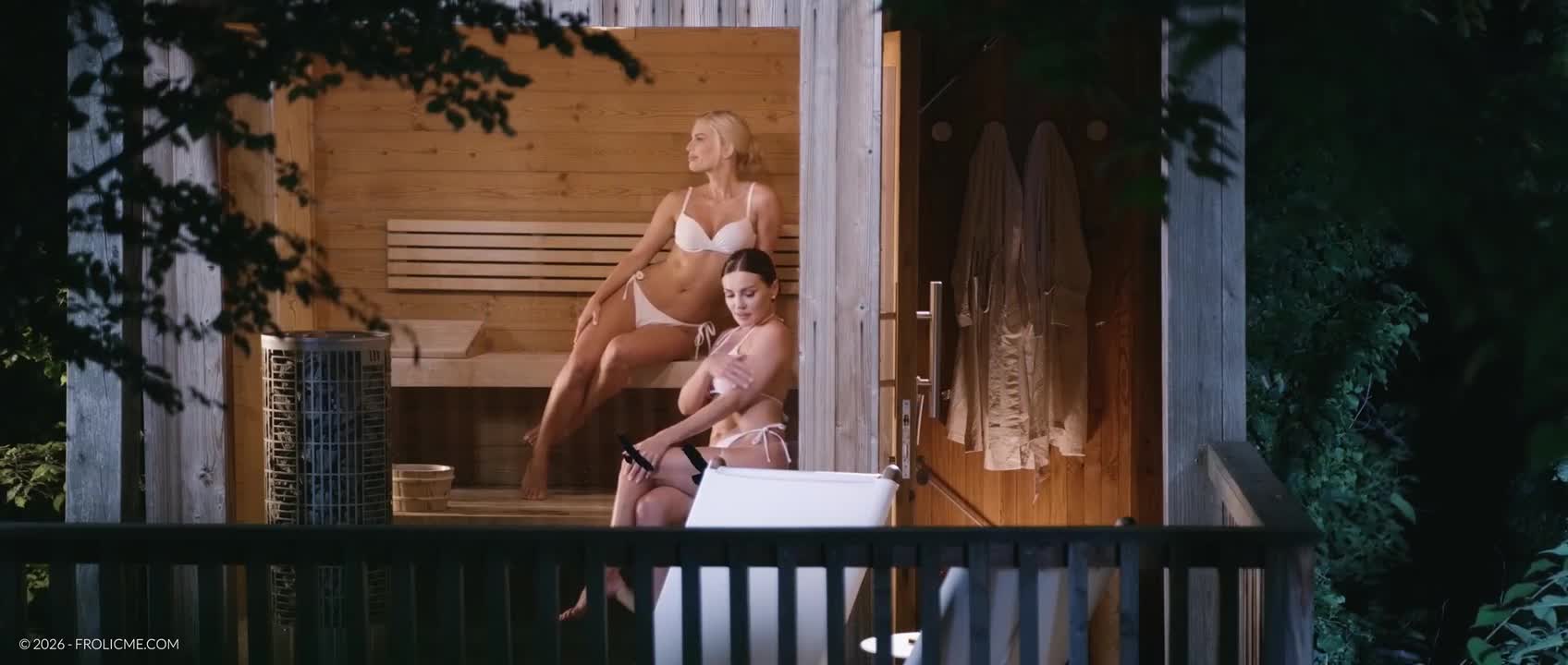 Candee Licious And Luna Roulette Hot Lesbian Sex After Steam Bath