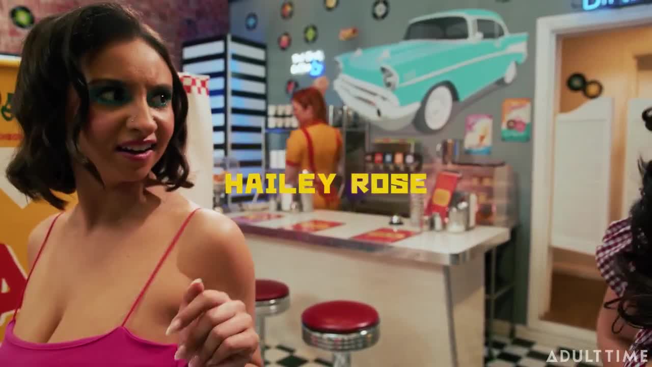 Lauren Phillips X Chloe Surreal X Hailey Rose Dicks Diner 4k
