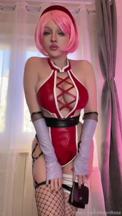 Hidori Rose Pleasures Her Cunt In A Sakura Cosplay