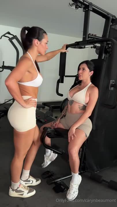Caryn Beaumont And Sara Calixto Enjoy Strap-on Play At The Gym