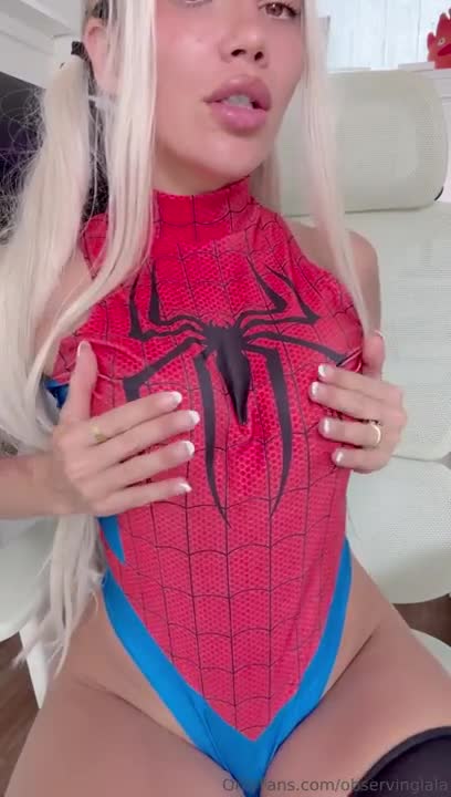 Observinglalaxo Uses A Dildo In A Spiderman Costume