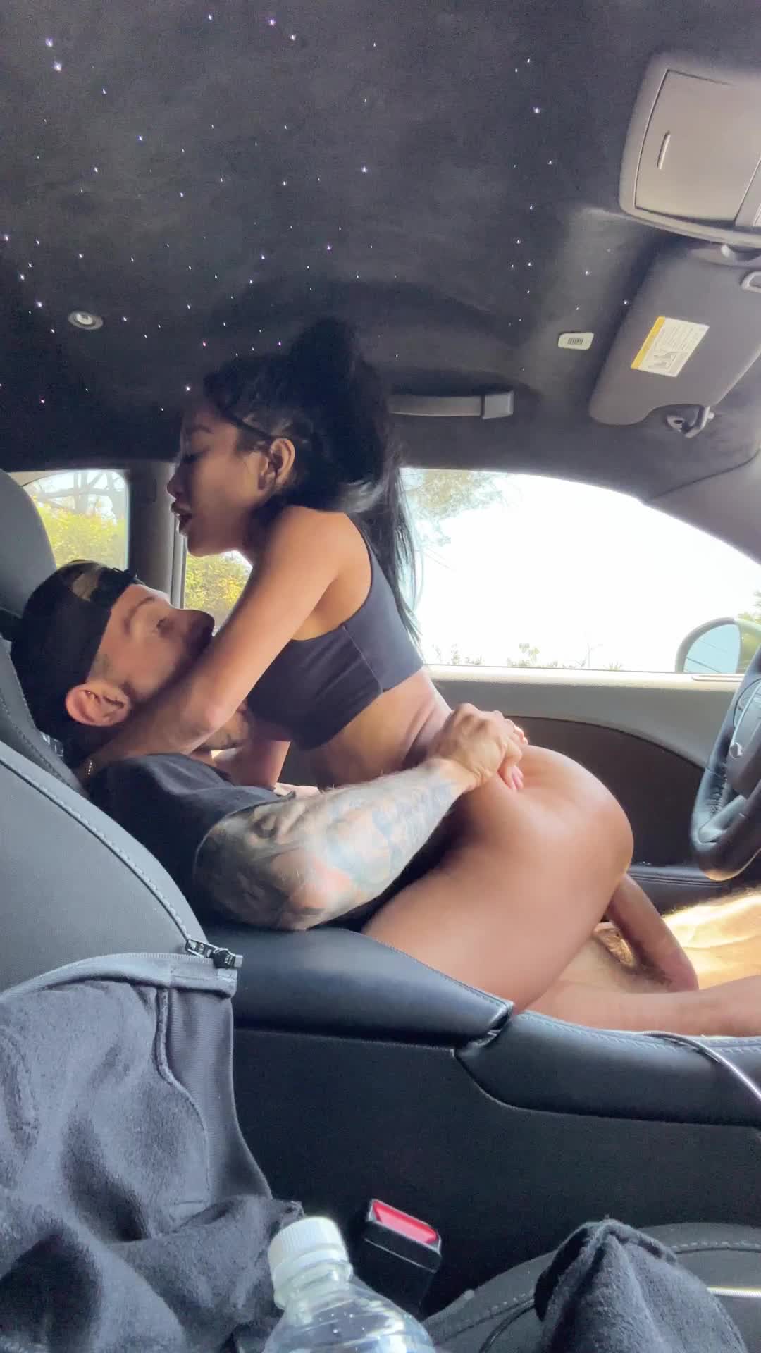 CJ Miles NEW Cock Riding Fling In The Car
