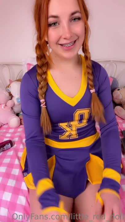 Little Red Doll Teases During Her Solo Play Session