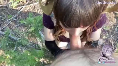 OnlyFans leaked Olivia jarden blowjob outside on HDthot
