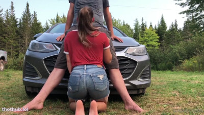 OnlyFans leaked LLadventures outdoor blowjob on HDthot