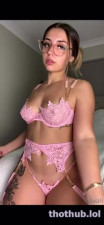 Lilith Cavaliere OnlyFans leaked Lilith Cavaliere Tease in Pink Lace OF on HDthot
