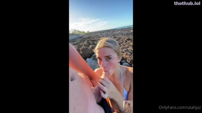 Utahjaz OnlyFans leaked UtahJaz Beach Sex #OF on HDthot