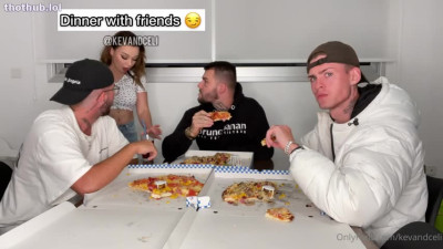 kevandceli OnlyFans leaked Kevandceli dinner whit friends on HDthot