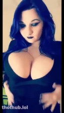 Goth girl with big tits