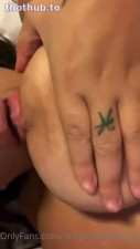 thatgreeneyedgirl22 OnlyFans leaked thatgreeneyedgirl22 sucking her own tits on HDthot