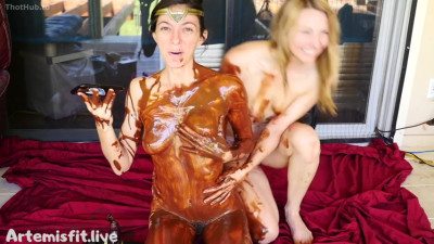 Artemisfit OnlyFans leaked Artemisfit Hershey's Syrup Bath on HDthot