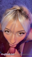 Waifumiia OnlyFans leaked facial waifumiia izzibunny on HDthot