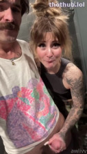 Awlivv OnlyFans leaked FleshMechanic bathroom handjob with Awlivv on HDthot