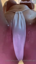 Christina Khalil OnlyFans leaked Christina Khalil Slingkini Try on Shower Video on HDthot