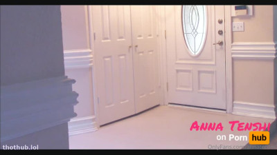 OnlyFans leaked AnnaTenshi blowjob the pizza delivery man on HDthot