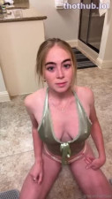 Grace Charis OnlyFans leaked Grace Charis shows tits on the kitchen bottom on HDthot