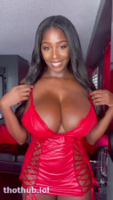 EllieTheEmpress OnlyFans leaked ellietheempress red latex lingerie part 1 on HDthot